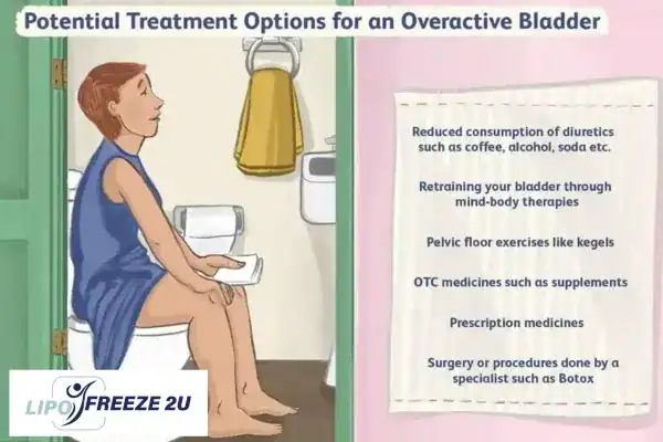 image of woman on toilet because of an overactive bladder Crawley